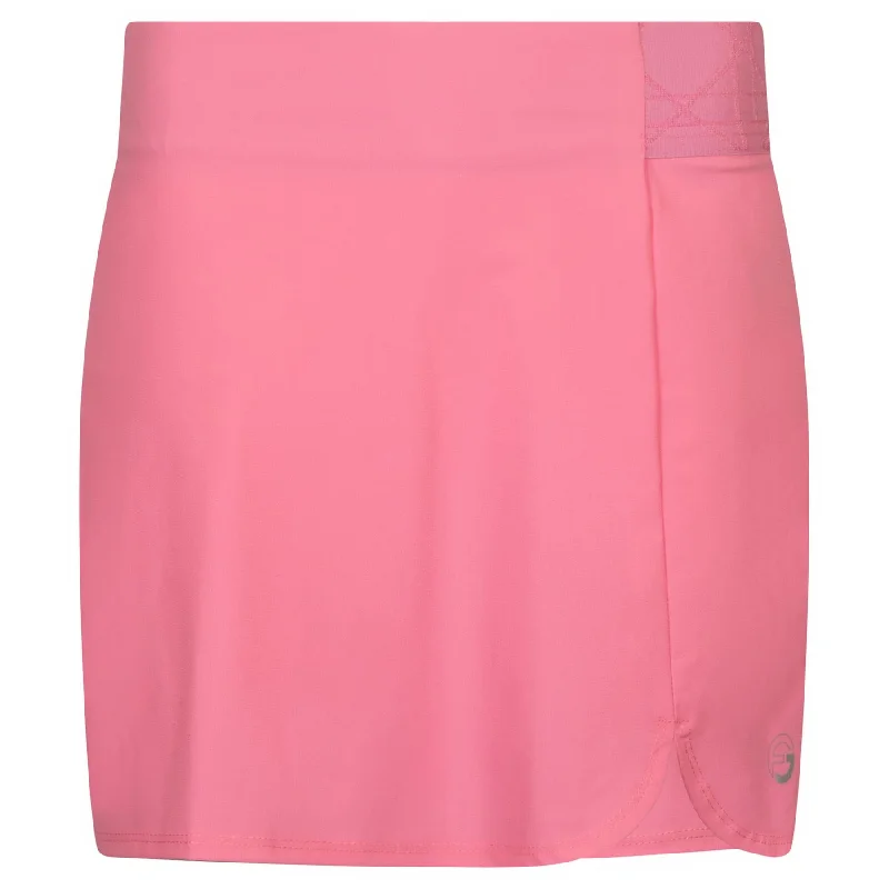 Womens Elastic Waistband Skirt Sachet Pink - SS24 leather skirt refined