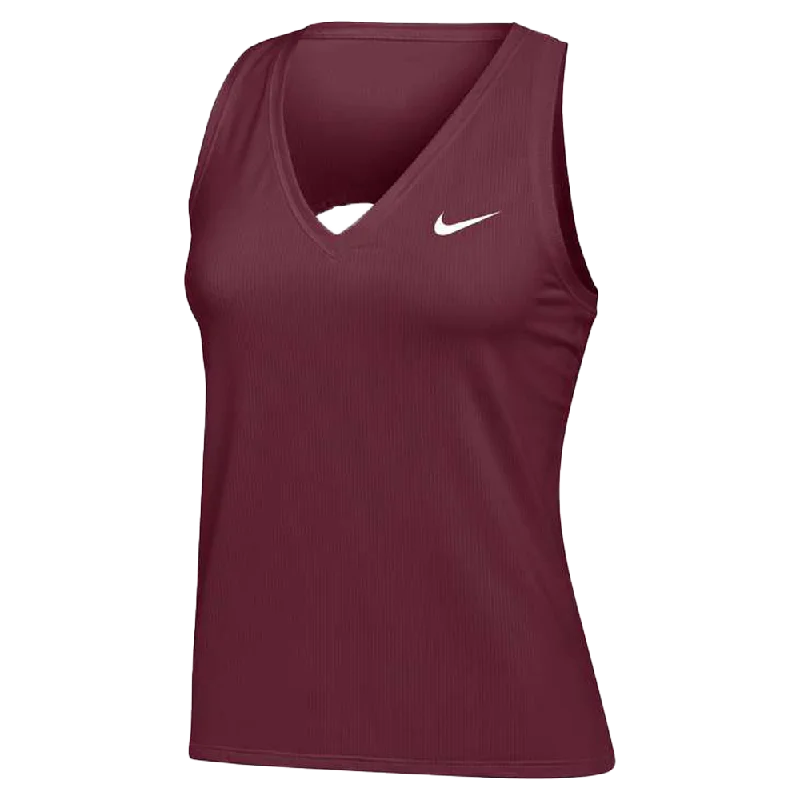 Nike Women's court Dri-Fit Tank (Slim Fit) bronze tank top