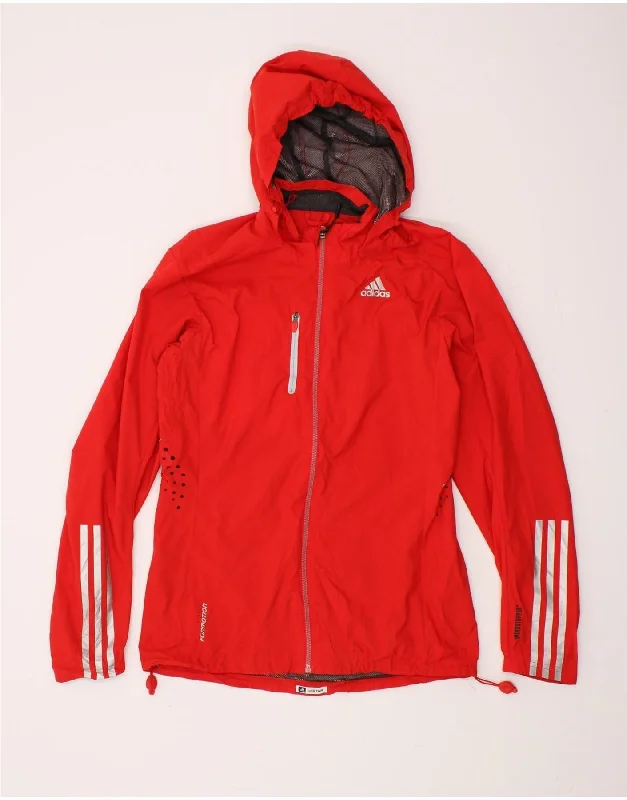 ADIDAS Womens Clima 365 Hooded Rain Jacket UK 10 Small Red Polyester Striped Jacket Polka Dot Jacket Floral Jacket ADIDAS Womens Clima 365 Hooded Rain Jacket UK 10 Small Red Polyester Striped Jacket Polka Dot Jacket Floral Jacket