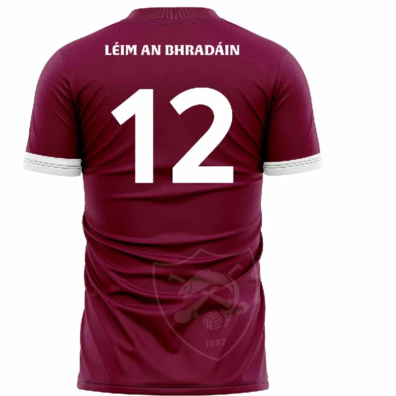 Mc Keever St Marys GAA Leixlip Numbered Playing Jersey - Adult - Maroon Player Fit Seasonal Jersey Tee