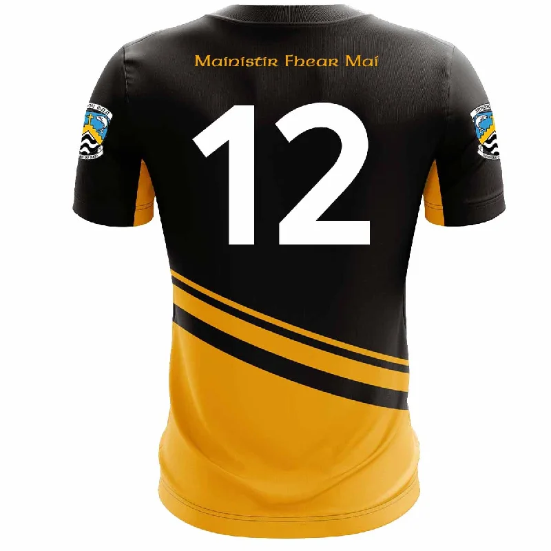 Mc Keever Fermoy GAA Numbered Home Jersey - Adult - Black Player Fit Beige Jersey Tee Mc Keever Fermoy GAA Numbered Home Jersey - Adult - Black Player Fit Beige Jersey Tee