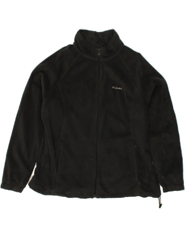 COLUMBIA Womens Fleece Jacket UK 22 3XL Black Polyester Toggled Jacket Drawstring Jacket Belted Jacket COLUMBIA Womens Fleece Jacket UK 22 3XL Black Polyester Toggled Jacket Drawstring Jacket Belted Jacket