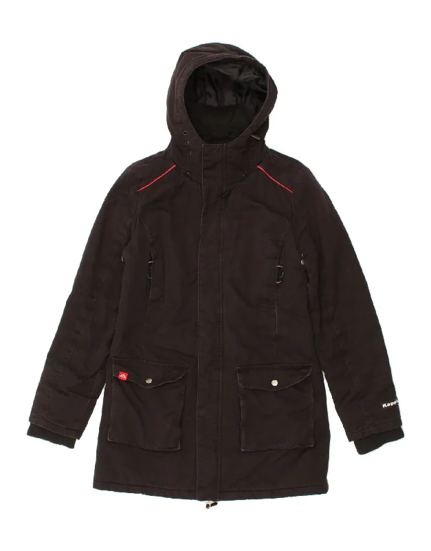 KAPPA Womens Hooded Windbreaker Jacket UK 22 2XL Black Cotton Hooded Jacket Caped Jacket Shawl Collar Jacket KAPPA Womens Hooded Windbreaker Jacket UK 22 2XL Black Cotton Hooded Jacket Caped Jacket Shawl Collar Jacket