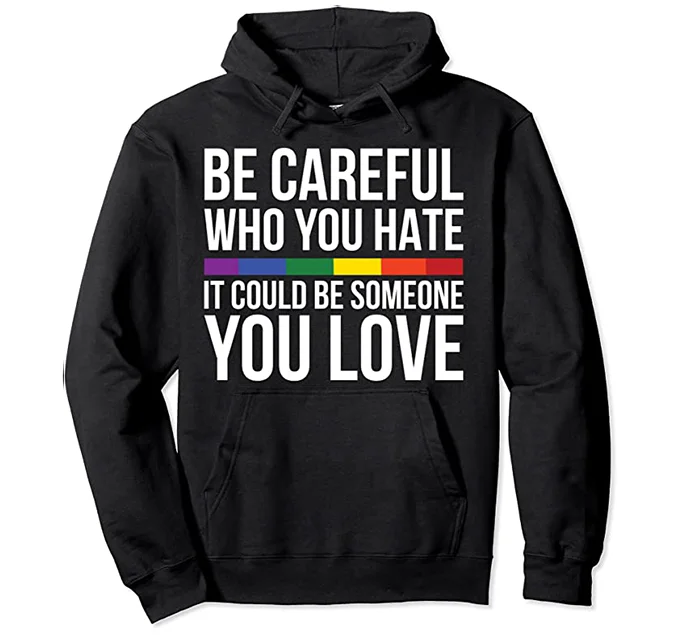 LGBTQ Be Careful Hoodie Hoodie with Zipper Versatile Modern