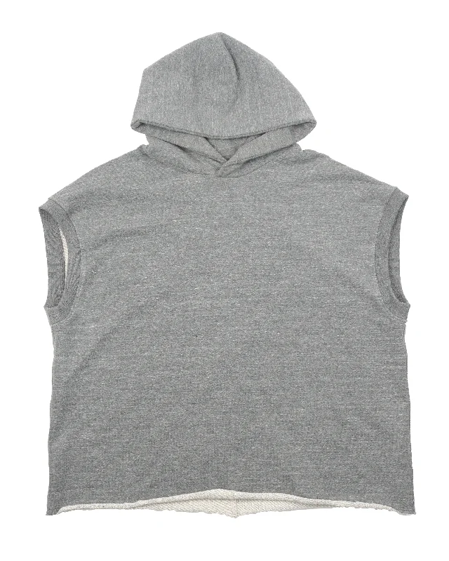 Fifth Collection Sleeveless Hoodie Hoodie with Button Classic Timeless