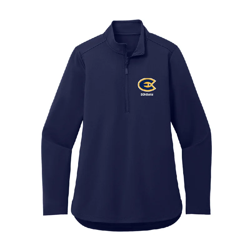 UW Eau Claire - NCAA Women's Soccer : Emma Donovan - Women's Premium Quarter Zip Jacket Tailored Jacket Straight Jacket A-Line Jacket UW Eau Claire - NCAA Women's Soccer : Emma Donovan - Women's Premium Quarter Zip Jacket Tailored Jacket Straight Jacket A-Line Jacket