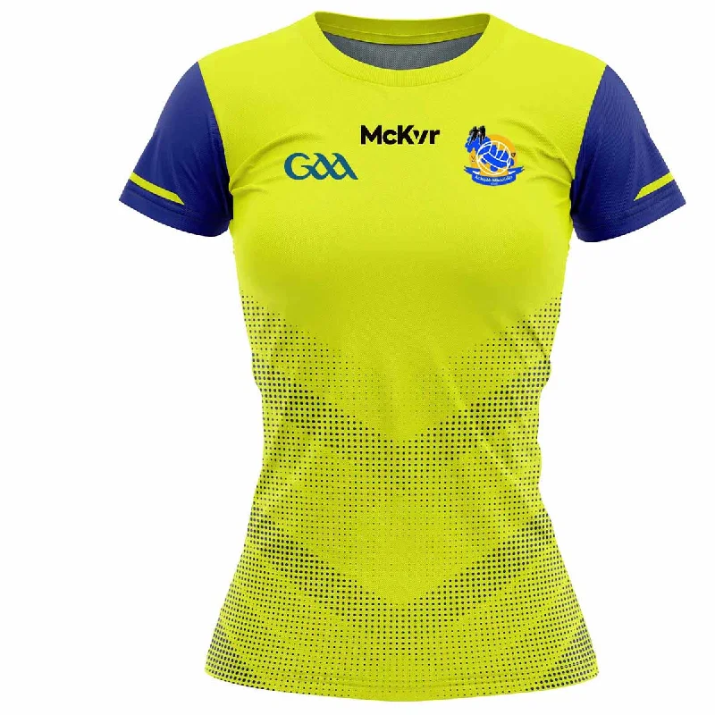 Mc Keever Aughawillan GAA Training Jersey - Womens - Yellow Elegant Jersey Shirt