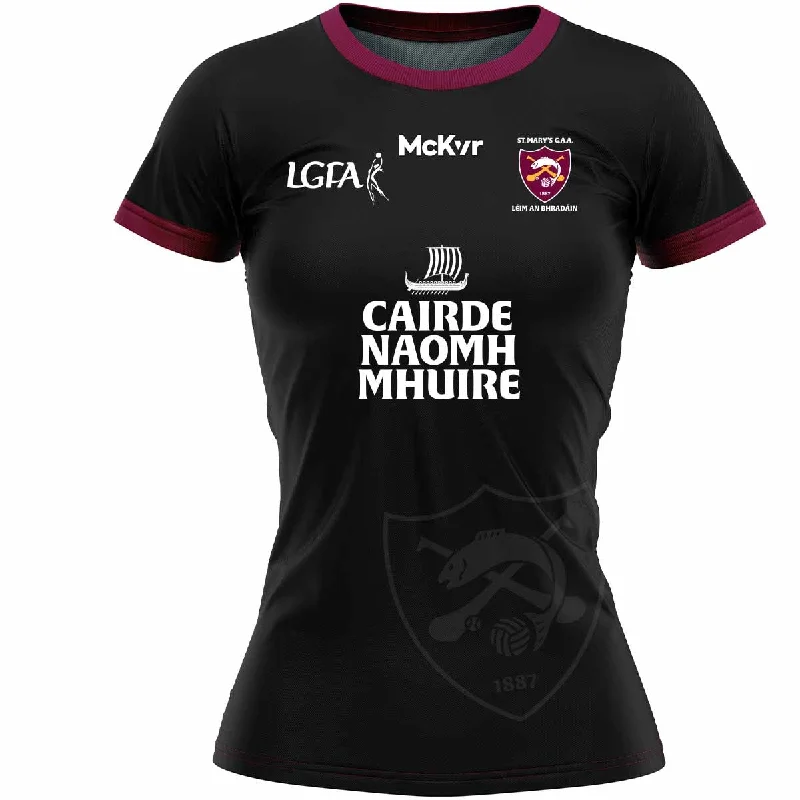 Mc Keever St Marys LGFA Leixlip Goalkeeper Jersey - Womens - Black Handmade Jersey Tee