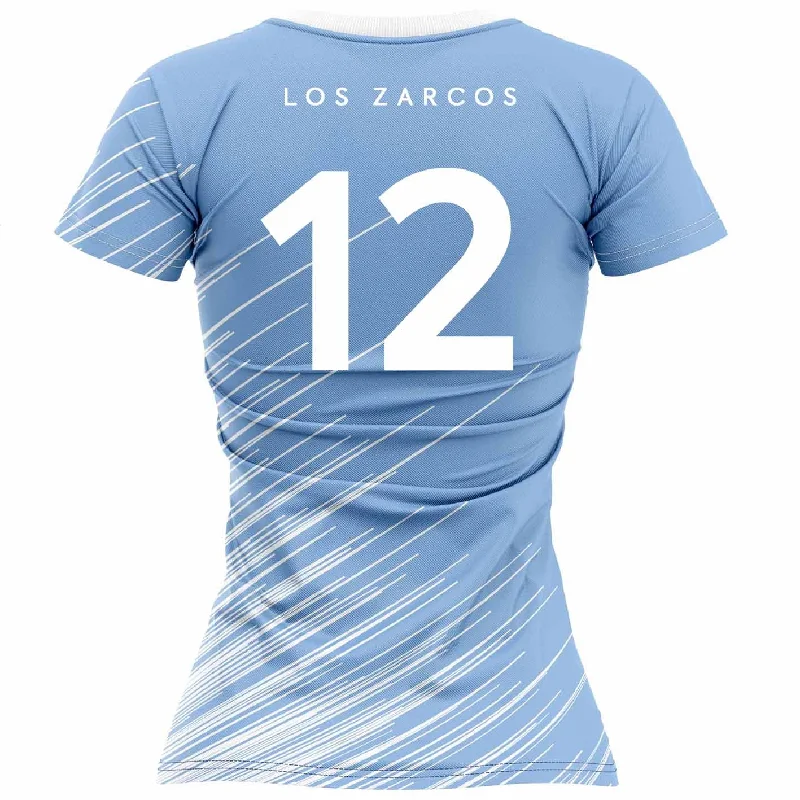 Mc Keever Los Zarcos FC Numbered Playing Jersey - Womens - Sky Custom Jersey Tee