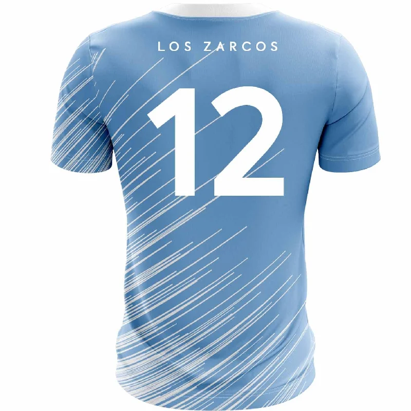 Mc Keever Los Zarcos FC Numbered Playing Jersey - Adult - Sky Player Fit Branded Jersey Tee