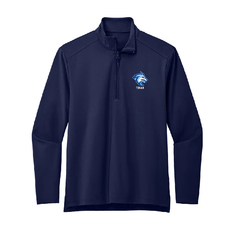 SSU - NCAA Women's Soccer : Krystal Tovar - Premium Quarter Zip Jacket Rayon Jacket Velvet Jacket Corduroy Jacket SSU - NCAA Women's Soccer : Krystal Tovar - Premium Quarter Zip Jacket Rayon Jacket Velvet Jacket Corduroy Jacket