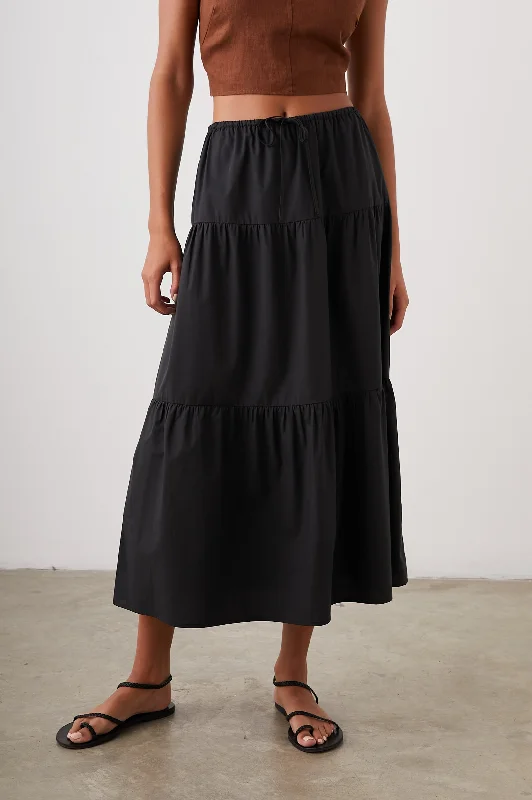 MARY SKIRT - BLACK denim skirt trendy