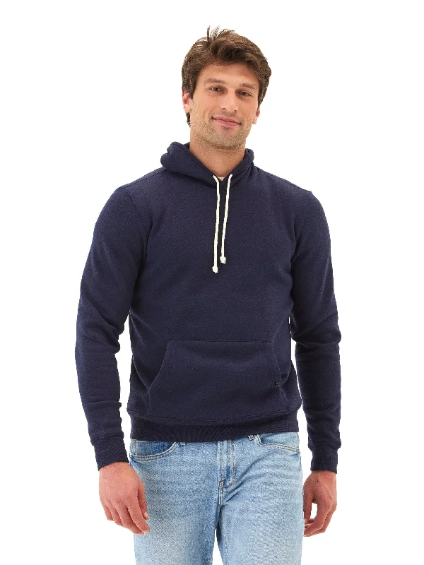 Triblend Pullover Hoodie Hoodie with Elastic Cuffs Stretchable Comfortable