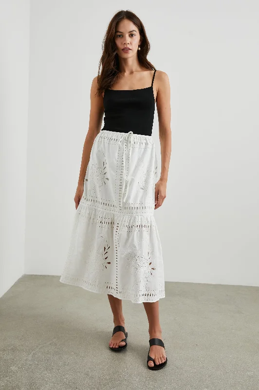 PRINA SKIRT - WHITE lace skirt romantic