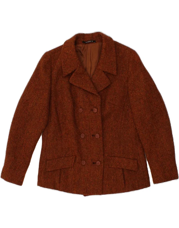 VINTAGE Womens Double Breasted Blazer Jacket EU 38 Medium Brown Rayon Jacket Velvet Jacket Corduroy Jacket VINTAGE Womens Double Breasted Blazer Jacket EU 38 Medium Brown Rayon Jacket Velvet Jacket Corduroy Jacket
