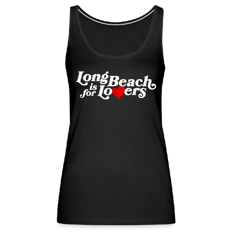 LB is for Lovers | Women's Black Tank cotton tank top