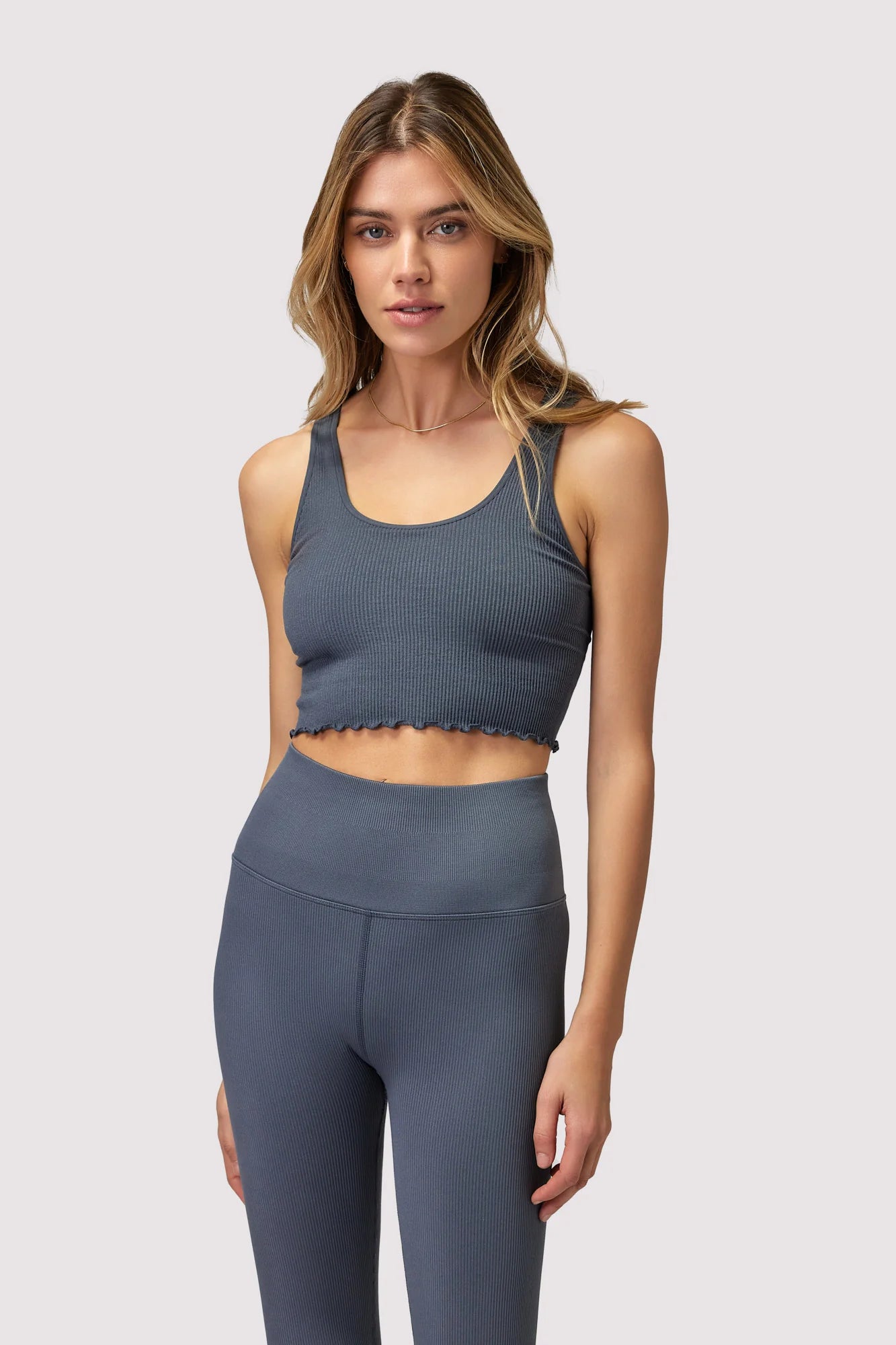 Amor Crop Tank Slate chic tank top