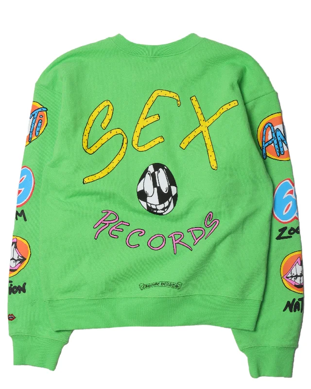 Matty Boy Sex Records Crewneck Sweatshirt Hoodie with Double Zipper Versatile Adjustable Matty Boy Sex Records Crewneck Sweatshirt Hoodie with Double Zipper Versatile Adjustable