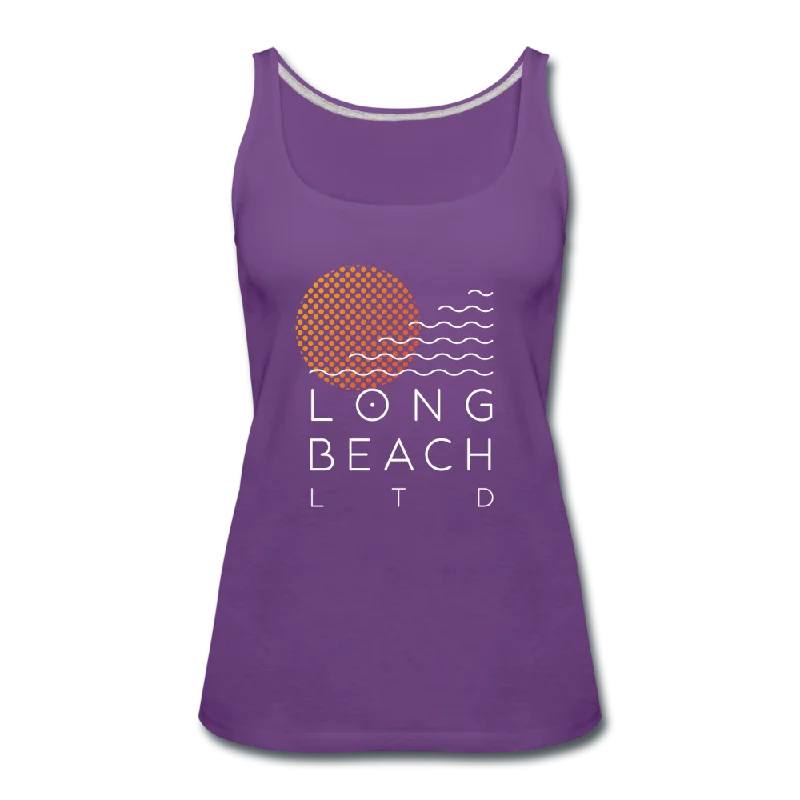 Women’s Purple Logo Tank glitter tank top