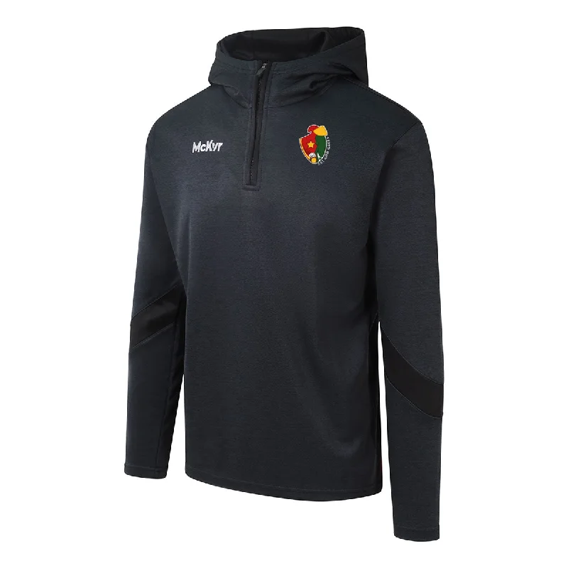 Mc Keever Saigon Gaels Core 22 1/4 Zip Hoodie - Adult - Black Hoodie with Color Block Contrast Stylish Mc Keever Saigon Gaels Core 22 1/4 Zip Hoodie - Adult - Black Hoodie with Color Block Contrast Stylish