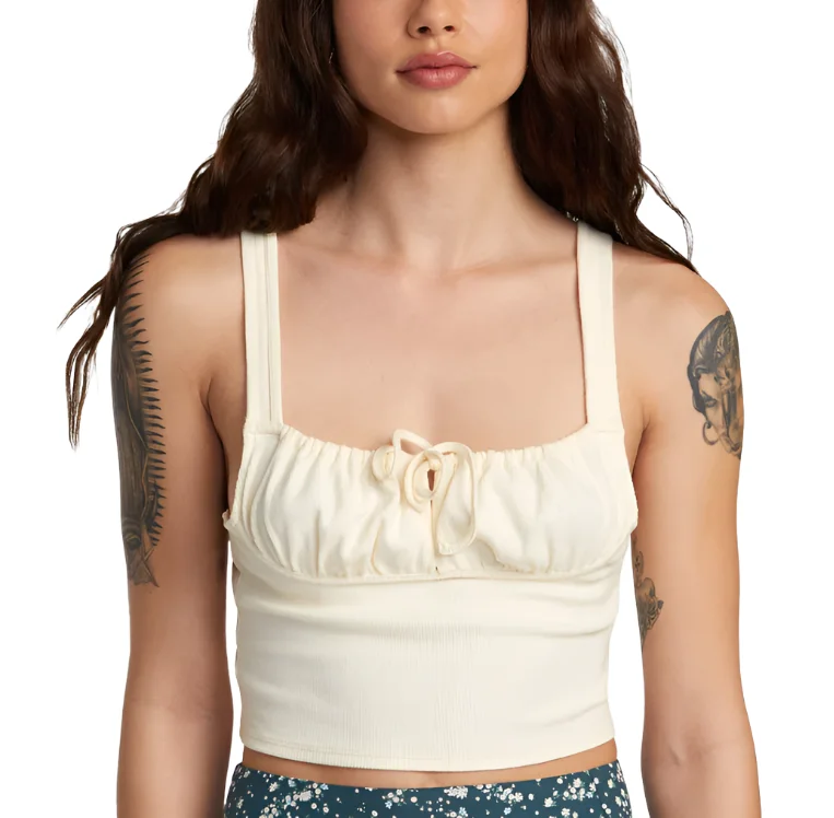 RVCA Womens Sadie Tank Top crew neck tank