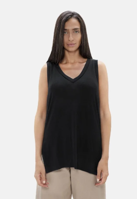 Cusco Tank Top FINAL SALE - Black Sand halter tank top