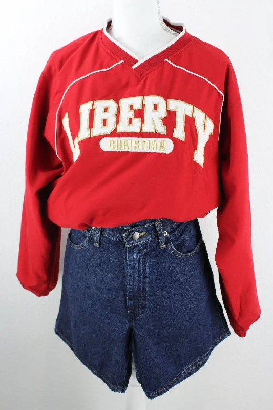 Vintage Russell Athletic Liberty Sweatshirt (L) Hoodie with Belted Waist Structured Tailored