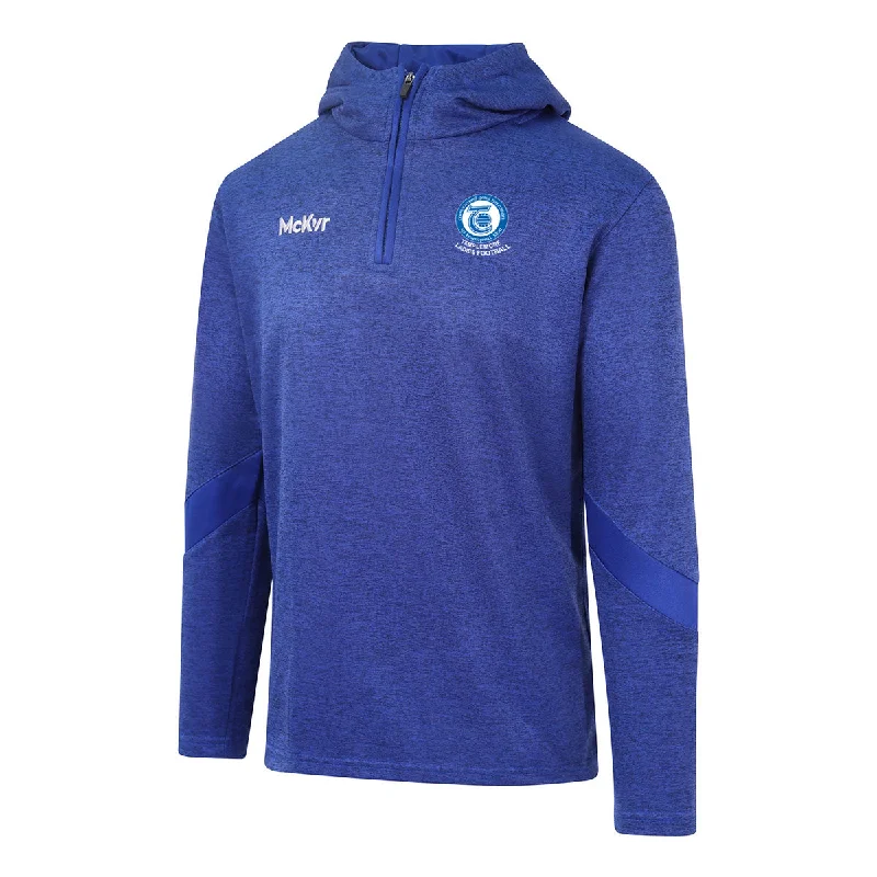 Mc Keever Templemore Ladies GFC Core 22 1/4 Zip Hoodie - Adult - Royal Hoodie with Turtle Neck Cozy Winter