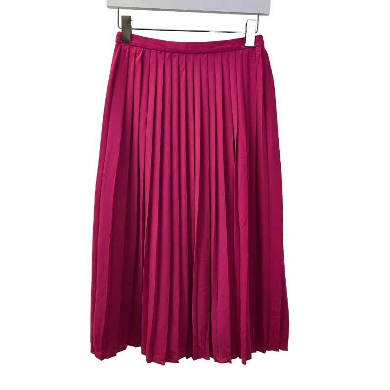 NWT J. Crew Factory Pleated Midi Skirt Size 0 lightweight skirt design