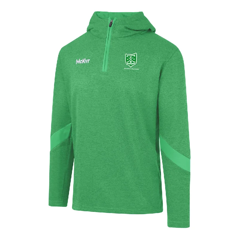 Mc Keever Crossabeg/Ballymurn GAA Core 22 1/4 Zip Hoodie - Adult - Green Hoodie with Pattern Geometric Abstract