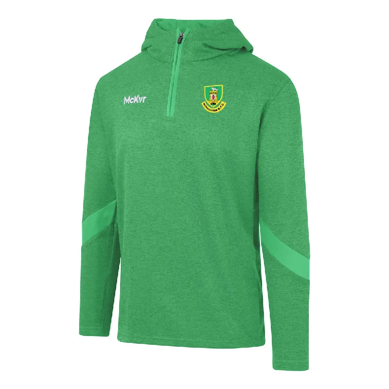 Mc Keever Monaghan RFC Core 22 1/4 Zip Hoodie - Adult - Green Hoodie with Embroidery Detailed Premium Mc Keever Monaghan RFC Core 22 1/4 Zip Hoodie - Adult - Green Hoodie with Embroidery Detailed Premium