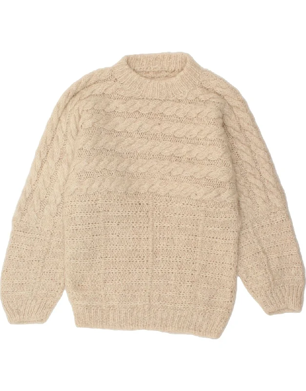 VINTAGE Womens Turtle Neck Jumper Sweater UK 16 Large Beige Anti-Pilling Anti-Shrink Durable VINTAGE Womens Turtle Neck Jumper Sweater UK 16 Large Beige Anti-Pilling Anti-Shrink Durable