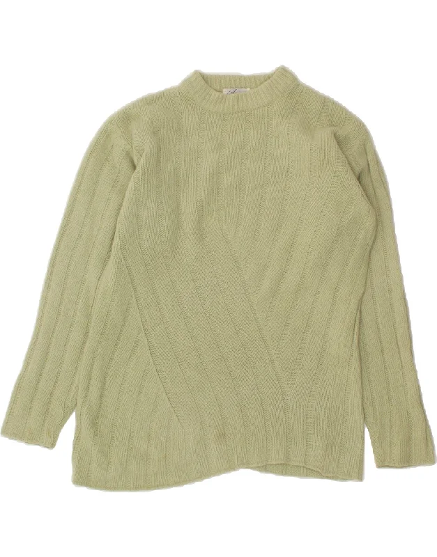 VINTAGE Womens Turtle Neck Jumper Sweater UK 14 Medium Green Machine Wash Dry Clean Hand Wash VINTAGE Womens Turtle Neck Jumper Sweater UK 14 Medium Green Machine Wash Dry Clean Hand Wash