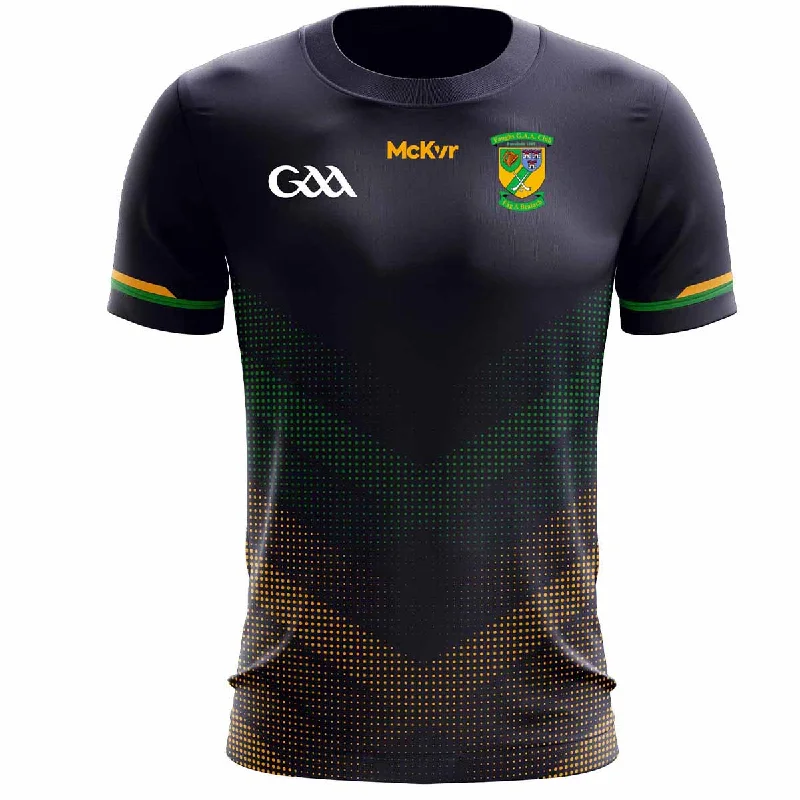 Mc Keever Faughs GAA Training Jersey - Adult - Navy Design 1 Player Fit Asymmetrical Jersey Blouse