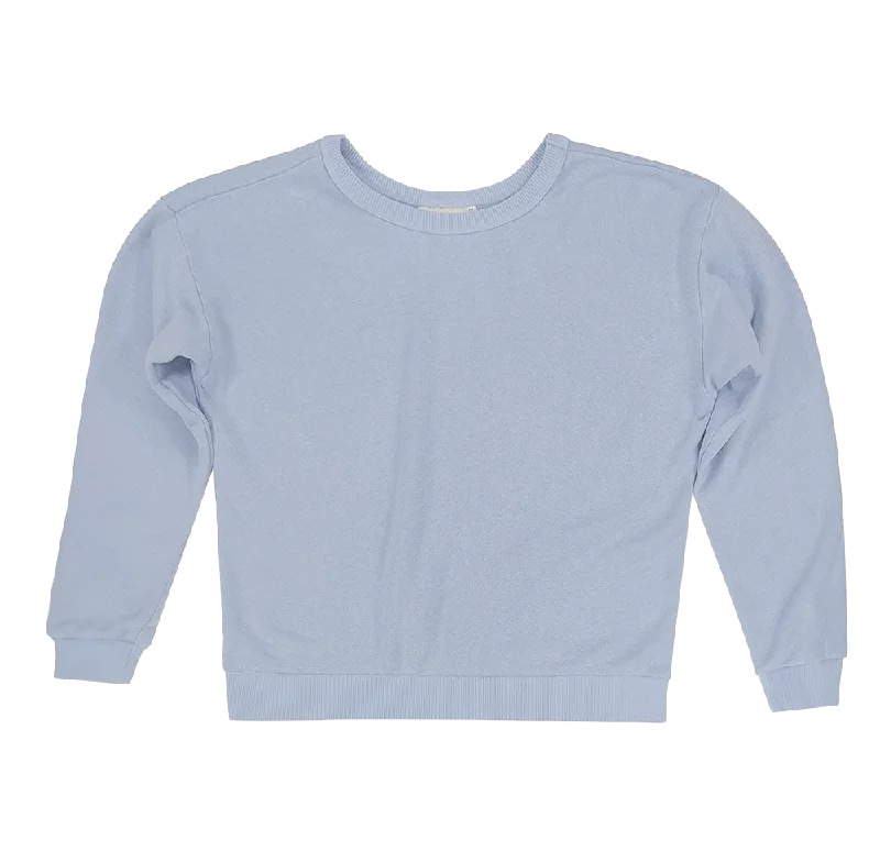 Jungmaven | Crux Cropped Sweatshirt | Coastal Blue Hoodie with Gradient Ombre Colorful Jungmaven | Crux Cropped Sweatshirt | Coastal Blue Hoodie with Gradient Ombre Colorful