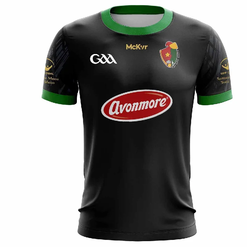 Mc Keever Saigon Gaels GAA Home Jersey - Adult - Black Player Fit V Neck Jersey Blouse