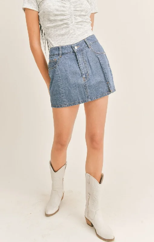 Sage The Label Santa Teresa Denim Mini Skirt denim skirt stylish