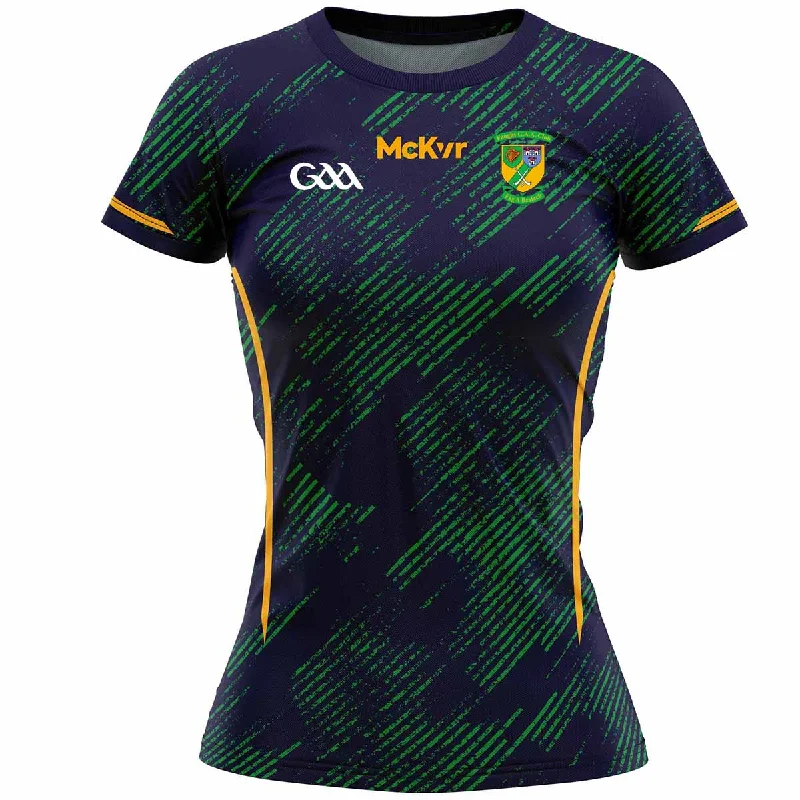 Mc Keever Faughs GAA Training Jersey - Womens - Navy Design 2 Scoop Neck Jersey Top