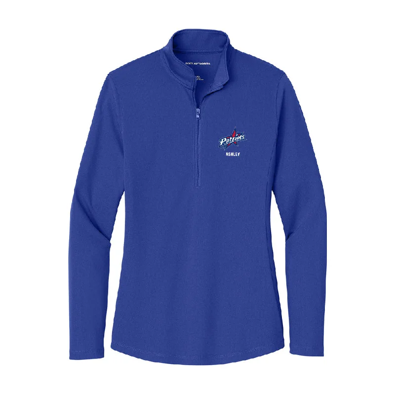 Francis Marion - NCAA Women's Soccer : Izzy Ashley - Women's Lightweight Quarter Zip Jacket Tiered Jacket Buttoned Jacket Zippered Jacket Francis Marion - NCAA Women's Soccer : Izzy Ashley - Women's Lightweight Quarter Zip Jacket Tiered Jacket Buttoned Jacket Zippered Jacket
