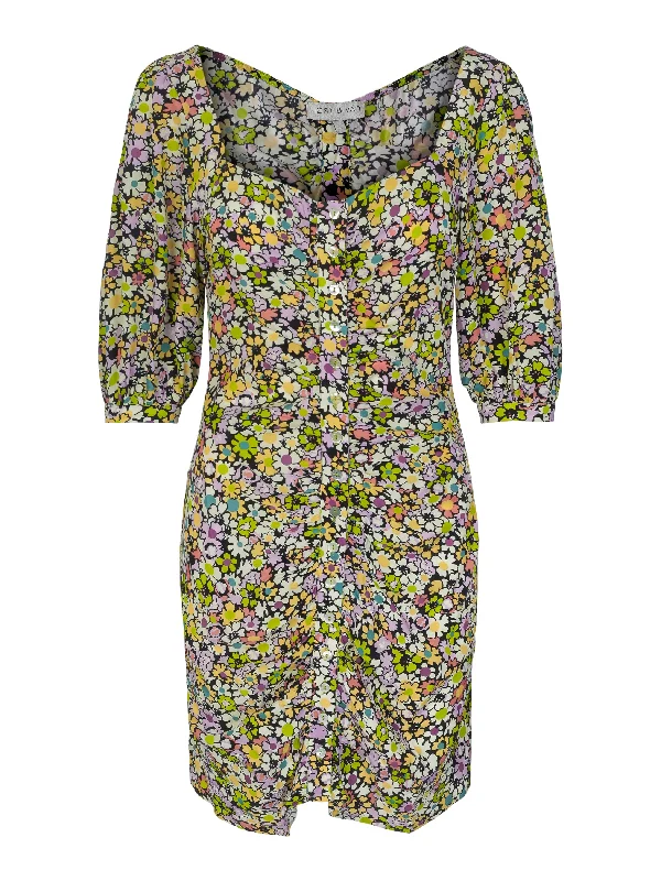 Fleur Dress - Lorikeets Print Tunics Ceremony elegant