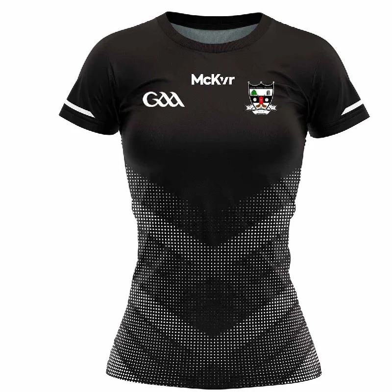 Mc Keever St Oliver Plunketts Cork GAA Training Jersey 2 - Womens - Black/Grey Floral Jersey Blouse