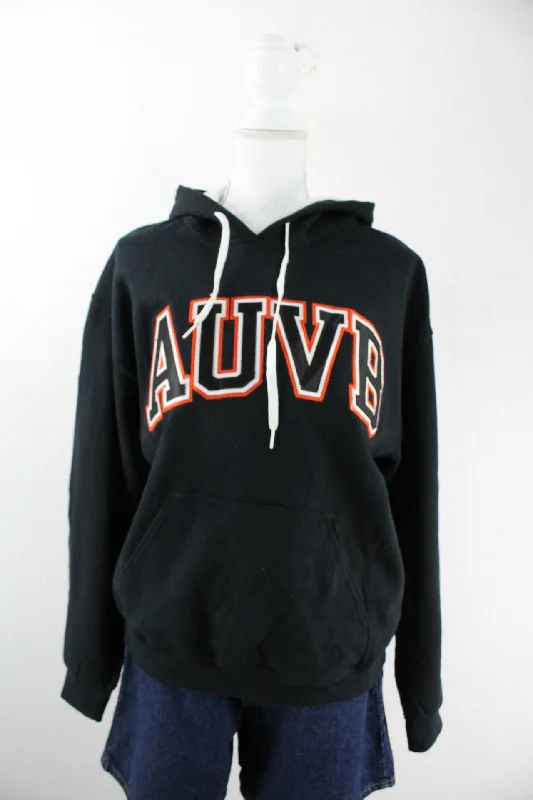 Vintage AUVB Hoodie (M) Hoodie with Magnetic Closure Innovative Modern