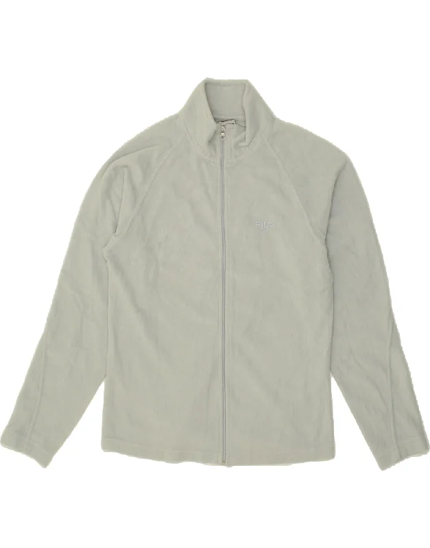 FILA Womens Fleece Jacket UK 10 Small Blue Polyester Front Pockets Side Pockets Patch Pockets FILA Womens Fleece Jacket UK 10 Small Blue Polyester Front Pockets Side Pockets Patch Pockets
