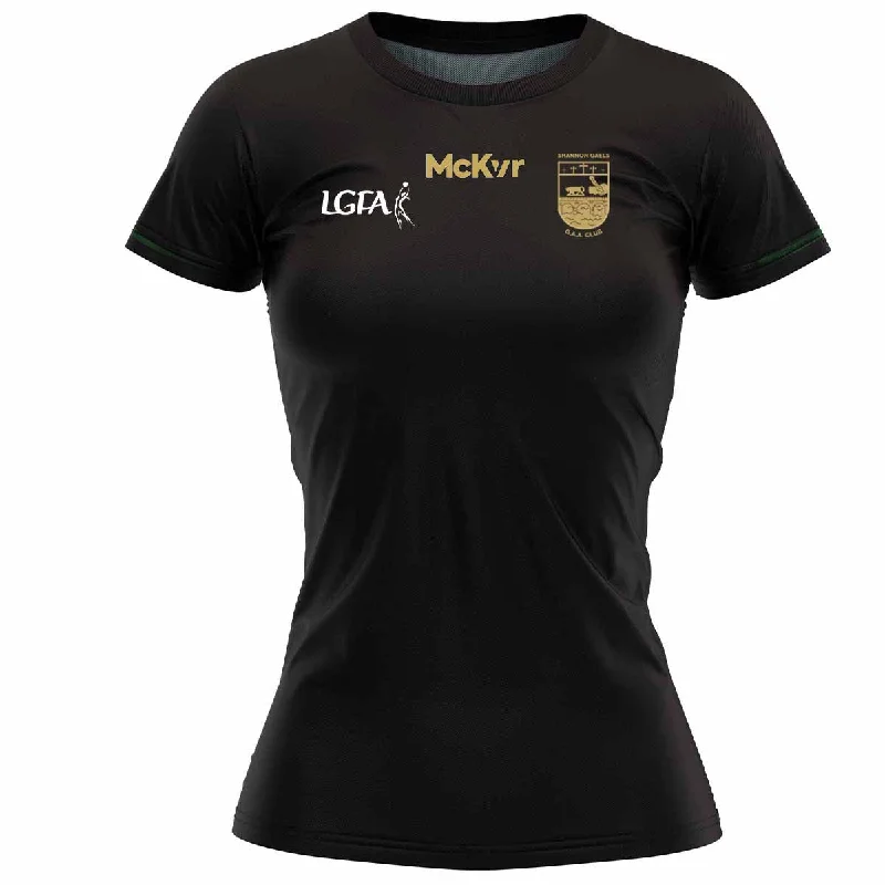 Mc Keever Shannon Gaels LGFA Training Plain Jersey - Womens - Black Bronze Jersey Tee