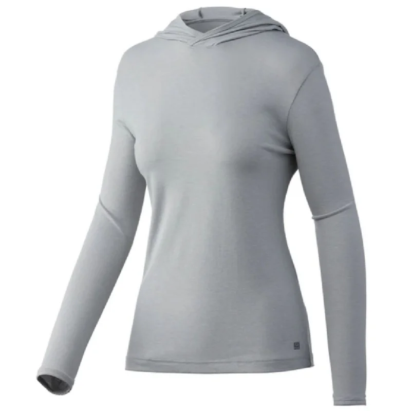 Huk Women's Waypoint Hoodie H6120108 FINAL SALE Hoodie with Hidden Zipper Minimalist Clean Huk Women's Waypoint Hoodie H6120108 FINAL SALE Hoodie with Hidden Zipper Minimalist Clean