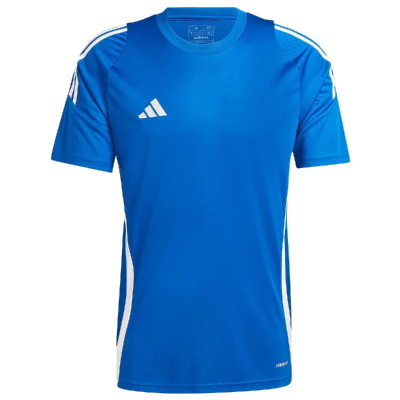 adidas Tiro 24 Jersey - Adult - Royal Pure White Jersey Tee