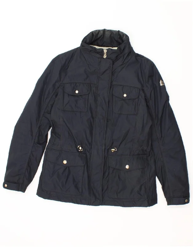 MARINA YACHTING Womens Utility Jacket IT 40 Small Navy Blue Polyester Insulated Jacket Fitted Jacket Loose Jacket MARINA YACHTING Womens Utility Jacket IT 40 Small Navy Blue Polyester Insulated Jacket Fitted Jacket Loose Jacket