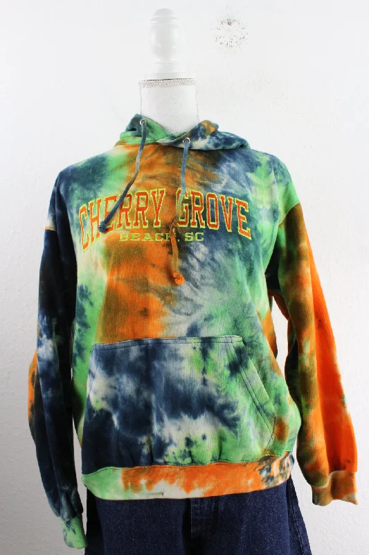 Vintage Cherry Grove Hoodie (S) Hoodie with Rhinestones Sparkly Elegant