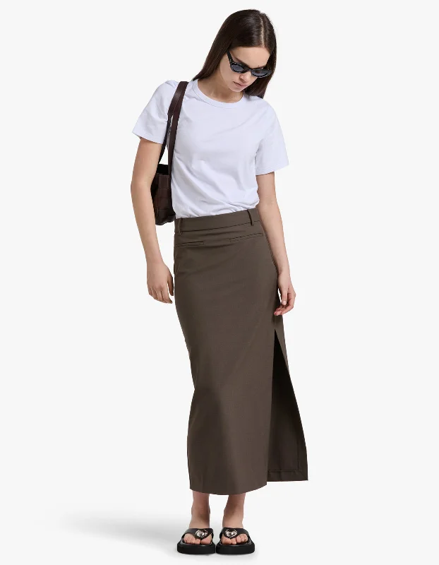 Killian Skirt - Chocolate mini skirt trendy