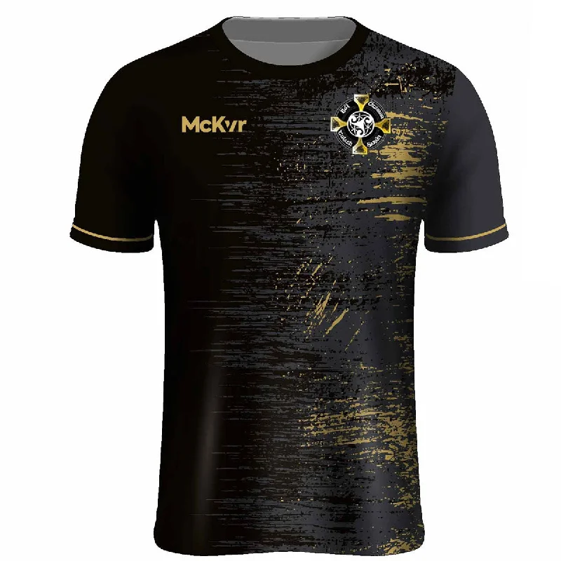 Mc Keever Tullysaran Road Bowls Training Jersey - Adult - Black/Grey Solid Color Jersey Shirt